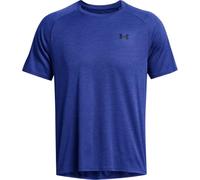 Under Armour - Mens Tech Textured Short Sleeve T-Shirt, Color Royal/Black (400), Size: Small