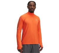 Under Armour Mens Tech Zip Neck Long Sleeve Sweatshirt in Orange - Size X-Small