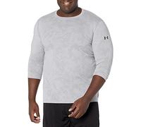 Under Armour Men's Threadborne Elite Fitted 3/4 Sleeve Shirt, Steel /Black, XXX-Large