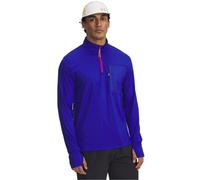 Under Armour Mens Trail Zip Neck Long Sleeve Thumb Hole T-Shirt in Blue - Size Small