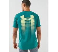 Under Armour Men's Blur Logo Back Graphic Loose T-Shirt, Green