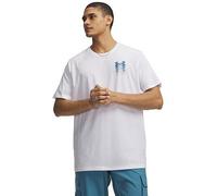 UNDER ARMOUR Mens Training Branded Short Sleeve T-Shirt, White, Size Xl, Men White