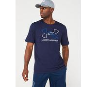 UNDER ARMOUR Men's Training Gl Foundation T-Shirt, Midnight Navy / Royal, Size 2Xl, Men Midnight Navy / Royal