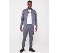 UNDER ARMOUR Men's Training Knit Tracksuit, Castlerock / Black / Black, Size 2Xl, Men Castlerock / Black / Black