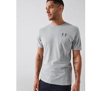 Under Armour Sportstyle Left Chest Short Sleeve Shirt - Titanium / / Clay Green - XXL