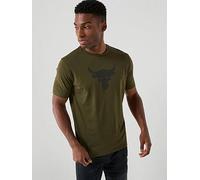 UNDER ARMOUR Mens Training Project Rock T-Shirt, Green, Size S, Men Green