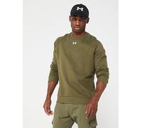 Under Armour UA Rival Fleece Crew Sweatshirt - Marine OD Green/White