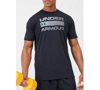 Under Armour Men's Team Issue Wordmark SS T-Shirt - Loose Fit - Black/Rhino Grey (001) L