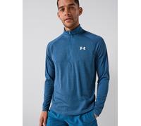UNDER ARMOUR Mens Training Tech 1/2 Zip, Blue, Size S, Men Blue