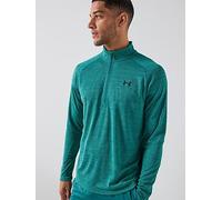 UNDER ARMOUR Mens Training Tech 1/2 Zip, Green, Size L, Men Green