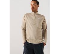 UNDER ARMOUR Mens Training Tech Textured 1/2 Zip Top, City Khaki / Khaki Base, Size 2Xl, Men City Khaki / Khaki Base