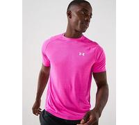 UNDER ARMOUR Mens Training Tech Textured T-Shirt, Pink, Size 2Xl, Men Pink