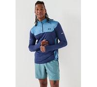 Under Armour Men's Tech Utility 1/4 Track Top, Washed Navy/Blue Smoke, XL