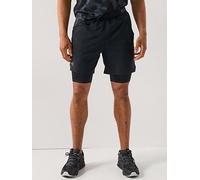 UNDER ARMOUR Mens Training Vanish Woven 2In1 Shorts - Black, Black, Size S, Men Black