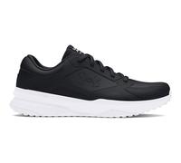 Under Armour Mens Ua Edge Lthr Cross Trainer, Black Black White, 10 UK