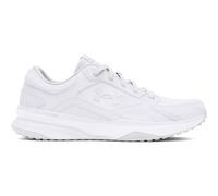 Under Armour for man. 3028375 Edge leather trainers white (42), Flat, Laces, Casual, Sport, Multisport