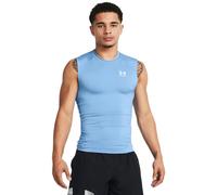 Under Armour Men's HeatGear Compression Sleeveless T-Shirt, (475) Carolina Blue/White, XXL