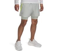 Under Armour Mens UA Launch 2 in 1 7 Shorts Green L