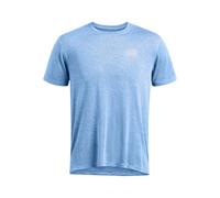 Under Armour Mens Ua Launch Camo Short Sleeve Running Top Blue S