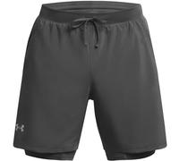 Under Armour Mens UA Launch Run 2 in 1 Shorts C Rock/Reflect M