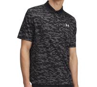 Under Armour Mens Perf 3.0 Printed Polo Black/Castlerock L
