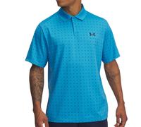 UNDER ARMOUR 2025 MATCHPLAY GOLF POLO SHIRT - ETHER BLUE / MIDNIGHT NAVY 452 - M