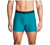 Under Armour Men's Ua Performance Tech Boxerjock 6" 3er-Pack Boxer Shorts, Circuit Teal Solid Pack of 3, XL