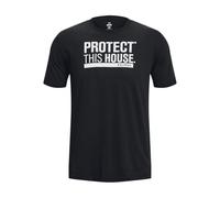Under Armour Men's UA Protect This House SS, Men's Tshirt with Statement Logo, Cotton Blend Graphic Tee, Super Soft and Quick-Drying Casual Top with Short Sleeves Black