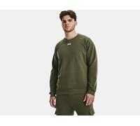 UNDER ARMOUR Men's Training Rival Fleece Crew Sweatshirt - Khaki, Khaki, Size M, Men Khaki