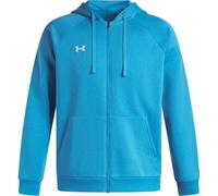 Under Armour Mens UA Rival Fleece Full Zip Hoodie Long Blue L