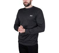 Under Armour Mens UA Sweaterfleece Crew Sweater - Black/Halo Gray - S