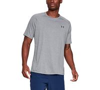 Under Armour - Mens UA Tech 20 SS T-Shirt, Large x Tall, Steel Light Heather/Black