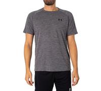Under Armour Men's Ua Tech Textured Ss T-Shirt, Castlerock / / Black, S