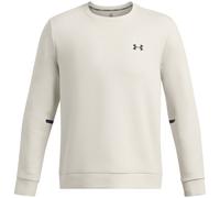 Under Armour Mens Ua Unstoppable Fleece Crew Eu Sweatshirt in Sum White/Black - Beige - Size Small