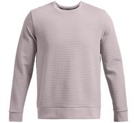 Under Armour Mens Unstoppable Crew Neck Ribbed Collar Long Sleeve Sweater in Grey - Size Small