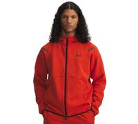 Under Armour Mens Unstoppable Hooded Ribbed Cuff Sweat Jacket in Surplus Orange - Size X-Large