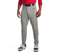 Under Armour Men's Utility Baseball Straight Leg Pant Pipe 22, (083) Baseball Gray/Red/Red, 3X-Large