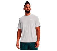 Under Armour Men's Velocity Jacquard Loose Fit Short Sleeve Athletic Shirt, Grey, Large