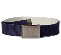 Under Armour Men's Webbing Belt - Midnight Navy/Khaki Base/Silver - Standard Size