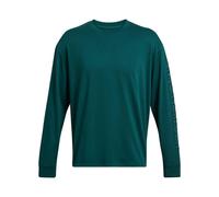 Under Armour Mens Wordmark Heavyweight Long-Sleeved T-ShirtS Blue GT3290