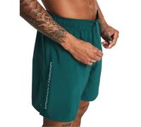 Under Armour Mens Woven Wordmark Shorts Bottoms Teal M