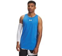 Under Armour Men's Zone Tank, Lightweight and Fast-Drying Men's Tank Top with Dropped Armholes and Shaped Hem, Gym Wear for Sports and Athletics,Blue Atlantis / / White,LG