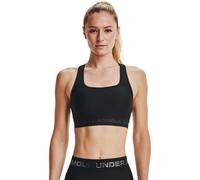 Under Armour Women UA Crossback Mid Bra, comfortable and long-wearing sports bra for women, running bra with removable cups
