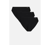 Under Armour No Show Bikini Solid 3 Pack - Black