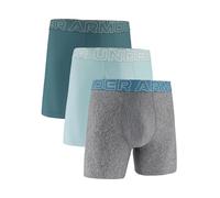 Under Armour Pack of 3 Men's Tech Performance Boxer Briefs - 6" Leg - Breathable, Sweat Absorbent, Soft, All Day Comfort