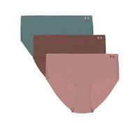 Under Armour Pack of 3 Women's Pure Stretch Hipster Briefs - Invisible, Seamless, Non-Marking, Ultralight, All Day Comfort
