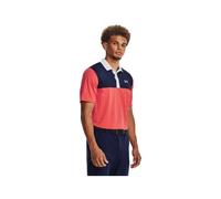 Under Armour Perf 3.0 Color Block Polo Venom Red/Navy - L Size: Large