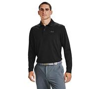Under Armour Perf Texture Long-Sleeve Polo Polo, Men Black, Black / / Pitch Gray (001), MD