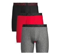 UNDER ARMOUR Performace Tech 6inch 3pack Boxers, Multi, Size S, Men Print