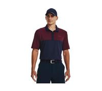 Under Armour Performance 3.0 Colorblock Mens Polo, Midnight Navy / Maroon, Medium